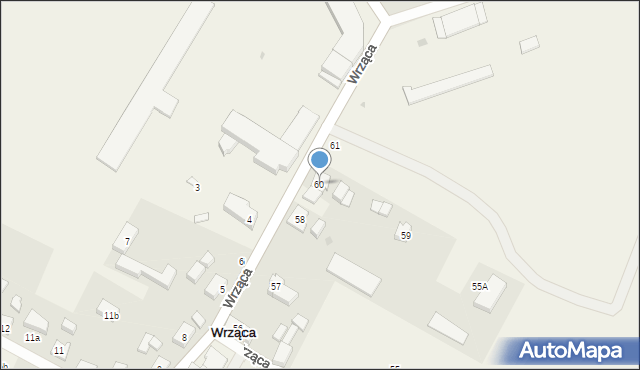 Wrząca, Wrząca, 60, mapa Wrząca
