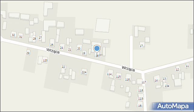 Wrząca, Wrząca, 18, mapa Wrząca