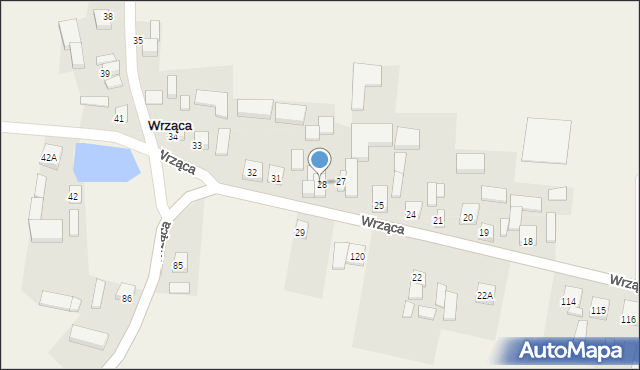 Wrząca, Wrząca, 30, mapa Wrząca