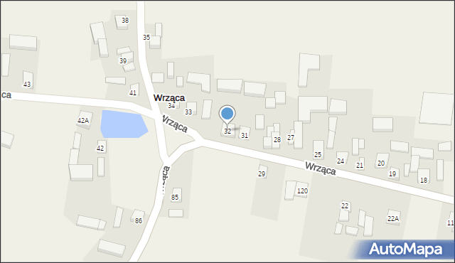 Wrząca, Wrząca, 32, mapa Wrząca
