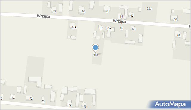 Wrząca, Wrząca, 67a, mapa Wrząca