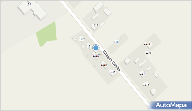 Wrząca Wielka, Wrząca Wielka, 121a, mapa Wrząca Wielka