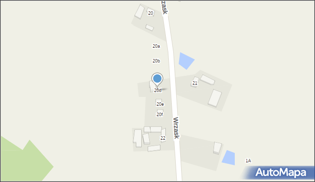 Wrzask, Wrzask, 20d, mapa Wrzask