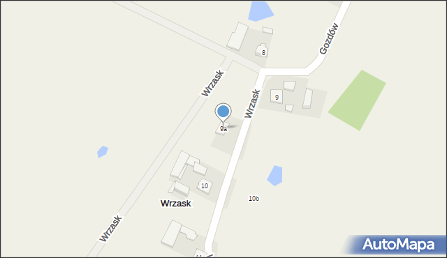 Wrzask, Wrzask, 9a, mapa Wrzask