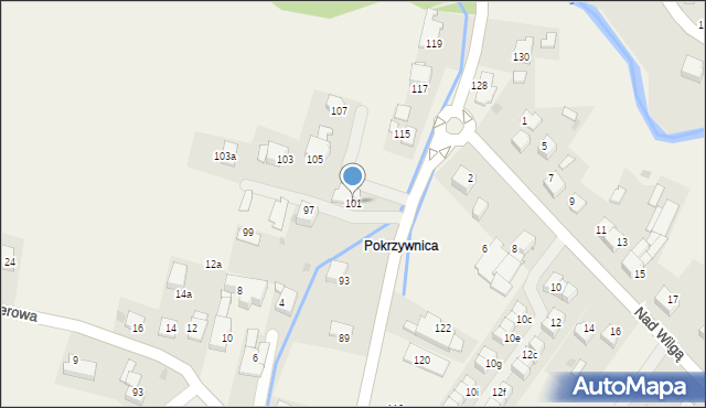 Wrząsowice, Wrzosowa, 101, mapa Wrząsowice