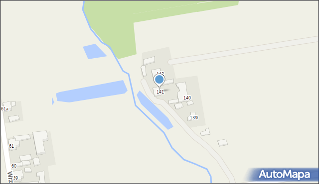Wrzeczko, Wrzeczko, 141, mapa Wrzeczko