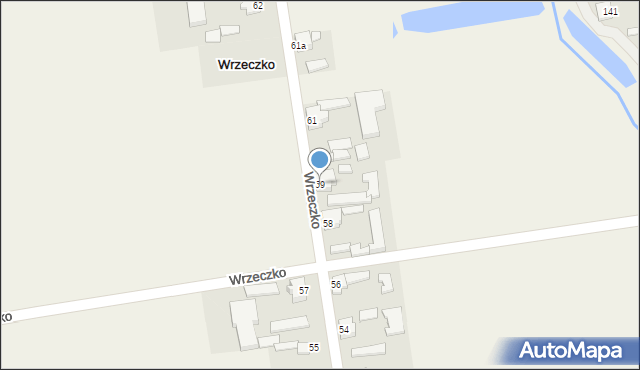 Wrzeczko, Wrzeczko, 59, mapa Wrzeczko