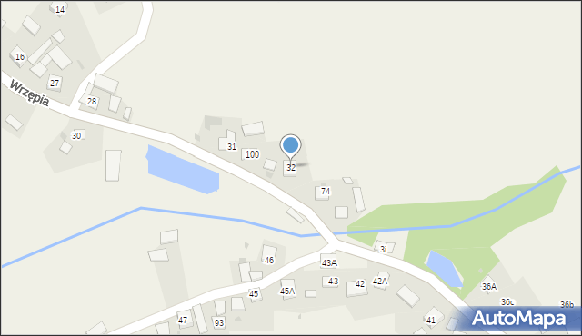 Wrzępia, Wrzępia, 32, mapa Wrzępia