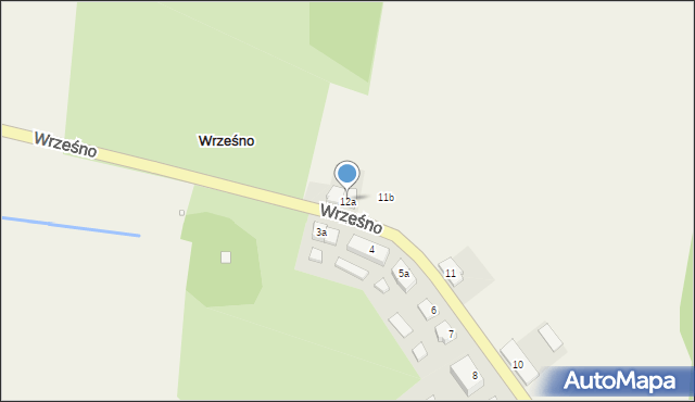 Wrześno, Wrześno, 12a, mapa Wrześno