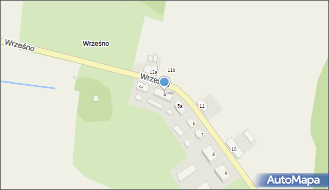 Wrześno, Wrześno, 4, mapa Wrześno