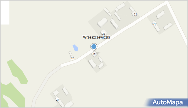 Wrzeszczewice Nowe, Wrzeszczewice Nowe, 25, mapa Wrzeszczewice Nowe