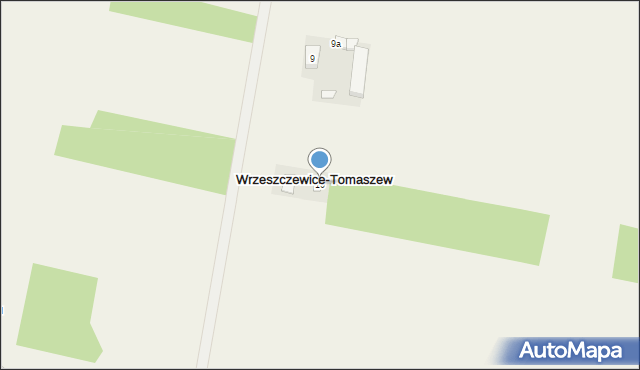 Wrzeszczewice-Tomaszew, Wrzeszczewice-Tomaszew, 10, mapa Wrzeszczewice-Tomaszew