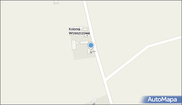 Wrzeszczów, Wrzeszczów, 3a, mapa Wrzeszczów