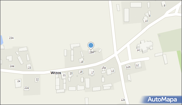 Wrzos, Wrzos, 19A, mapa Wrzos