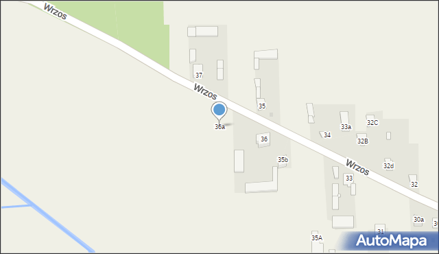 Wrzos, Wrzos, 36a, mapa Wrzos