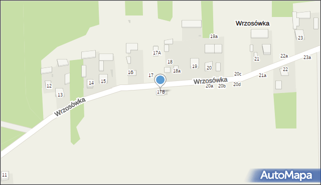 Wrzosówka, Wrzosówka, 17B, mapa Wrzosówka