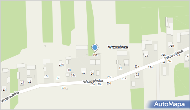 Wrzosówka, Wrzosówka, 19a, mapa Wrzosówka