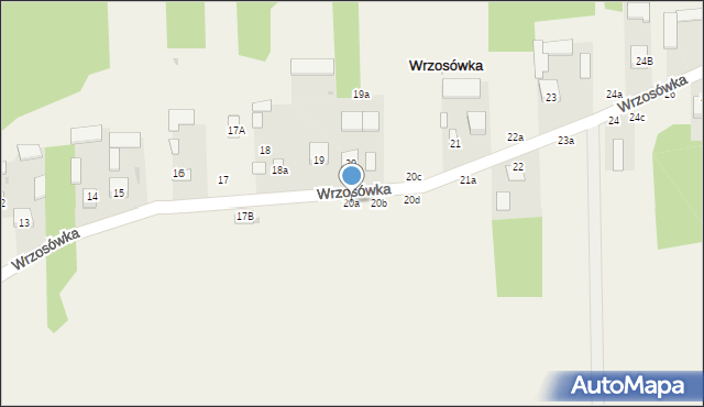 Wrzosówka, Wrzosówka, 20a, mapa Wrzosówka