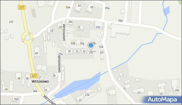 Wrzosowo, Wrzosowo, 32c, mapa Wrzosowo