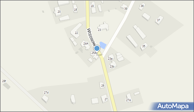 Wrzosowo, Wrzosowo, 25B, mapa Wrzosowo