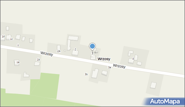 Wrzosy, Wrzosy, 3, mapa Wrzosy