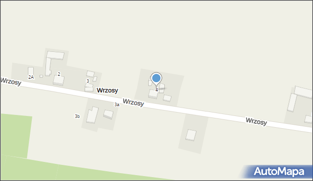 Wrzosy, Wrzosy, 4, mapa Wrzosy