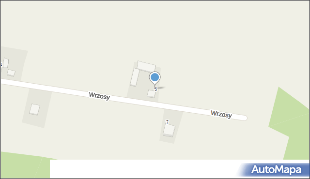 Wrzosy, Wrzosy, 5, mapa Wrzosy