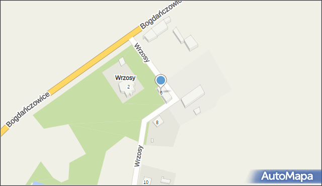Wrzosy, Wrzosy, 6, mapa Wrzosy