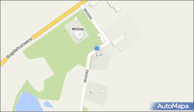 Wrzosy, Wrzosy, 8, mapa Wrzosy