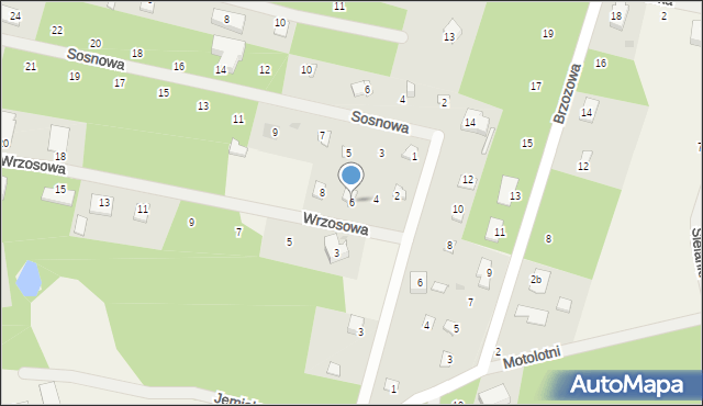 Wycinki Osowskie, Wrzosowa, 6, mapa Wycinki Osowskie