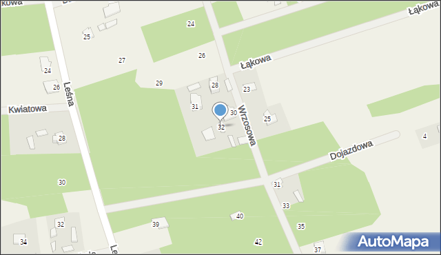 Wysychy, Wrzosowa, 32, mapa Wysychy