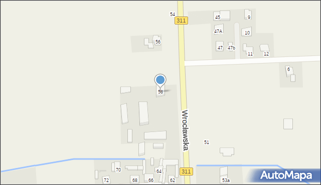 Zamysłowo, Wrocławska, 58, mapa Zamysłowo