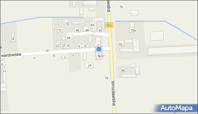 Zamysłowo, Wrocławska, 76, mapa Zamysłowo