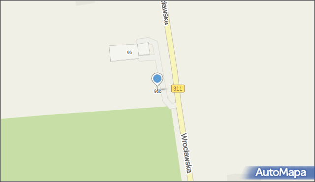 Zamysłowo, Wrocławska, 96b, mapa Zamysłowo