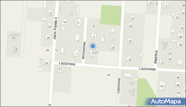 Zbuczyn, Wrzosowa, 2, mapa Zbuczyn