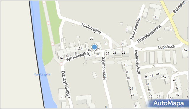 Zgorzelec, Wrocławska, 28, mapa Zgorzelec