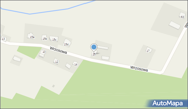 Zławieś Mała, Wrzosowa, 15, mapa Zławieś Mała