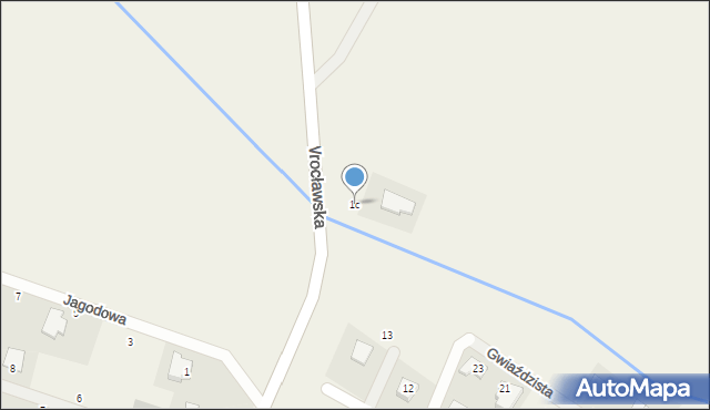 Żórawina, Wrocławska, 1c, mapa Żórawina