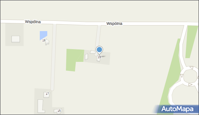 Adamowice, Wspólna, 13, mapa Adamowice