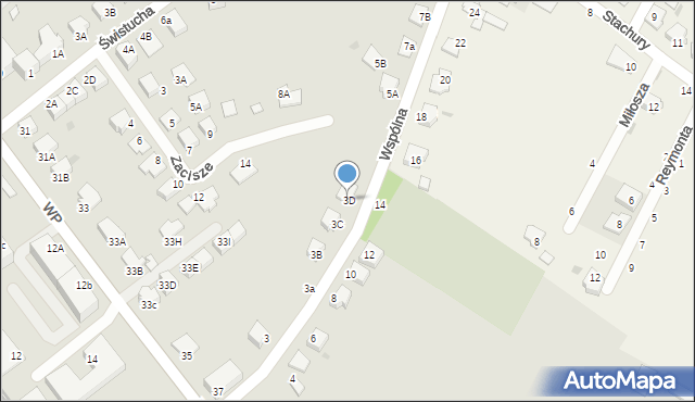 Aleksandrów Kujawski, Wspólna, 3D, mapa Aleksandrów Kujawski