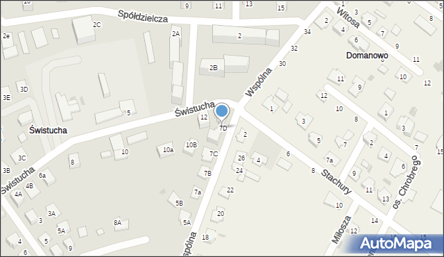 Aleksandrów Kujawski, Wspólna, 7D, mapa Aleksandrów Kujawski