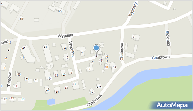 Augustów, Wspólna, 5, mapa Augustów