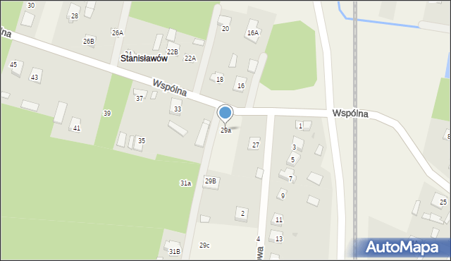 Augustów, Wspólna, 29a, mapa Augustów