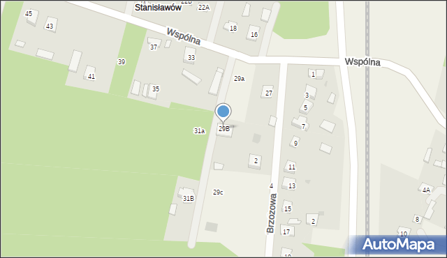 Augustów, Wspólna, 29B, mapa Augustów