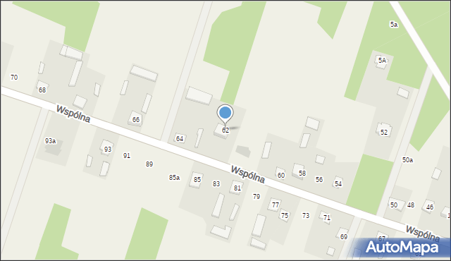 Augustów, Wspólna, 62, mapa Augustów