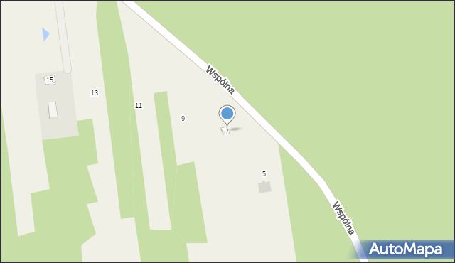 Augustów, Wspólna, 7, mapa Augustów