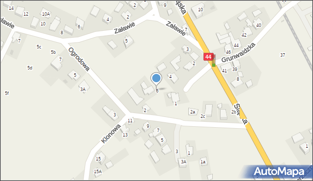 Babice, Wspólna, 6, mapa Babice