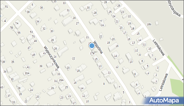 Baranowo, Wspólna, 17a, mapa Baranowo