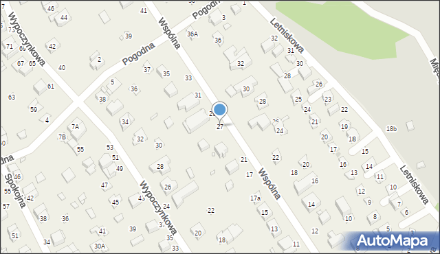 Baranowo, Wspólna, 27, mapa Baranowo