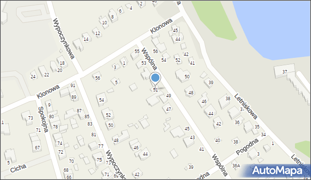 Baranowo, Wspólna, 51, mapa Baranowo